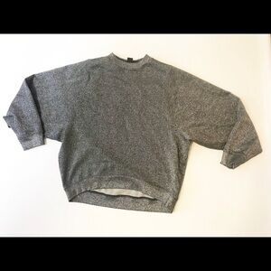 Monki Metalic Dolman Sleeve Sweatshirt Sz XS